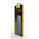 3,5 MM 11 EM 1 ADAPTADOR MULTIPPORT USB TIPO C CINZA ESPACIAL
