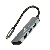 ADAPTADOR MULTIPPORT GEMBIRD USB TIPO C 2 EM 1 HUB, HDMI
