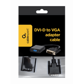 GEMBIRD DVI-D MACHO PARA VGA FÊMEA ADAPTADOR DE 15 PINOS