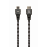 CABO TRANÇADO HDMI 2.1 8K 60HZ GEMBIRD SELECT PLUS SERIES COM ETHERNET 2M PRETO