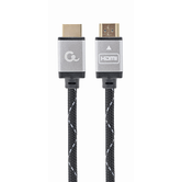 CABO TRANÇADO HDMI 2.0 4K 60HZ GEMBIRD SÉRIE SELECT PLUS COM ETHERNET 1M PRETO