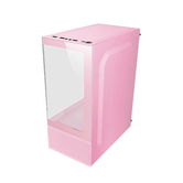 CAJA MICROATX GAMING MARS GAMING MC-SEP ROSA DUPLO CRISTAL CONTÍNUO MESH
