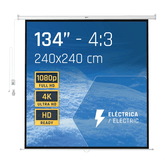 PANTALLA PROYECCION IGGUAL 240X240 MURAL ELECTRICA