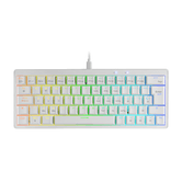 MARS GAMING COMPACT MKMINIPROWYES HOT-SWAP TECLADO MECÂNICO SWITCH AMARELO RGB CROMA BRANCO