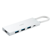Xiaomi 5 em 1 Hub USB-C com 3x USB-A 3.0, 1x USB-C Carga rápida de 100W, 1x HDMI