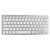 TECLADO SEM FIO BRANCO PRATA HT