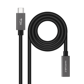 Cabo Nanocabo USB 3.2 Gen2 USB-C M/H 2 M Preto