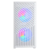 CAIXA MICROATX GAMING MARS GAMING MCVORTEXW CRISTAL TEMPLADO FRONTAL MESH GPU 273mm 1x3.5 2x2.5 BLANC