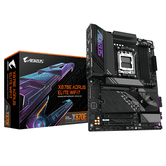GIGABYTE AMD  Placa base X870E A ELITE WIFI7 - Compatible con CPUs AMD Ryzen 9000, VRM digital de 16+2+2 fases, hasta 8000MHz DDR5 (OC), 4xPCIe 5.0 +