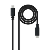 Cabo Nanocable USB2.0 3A USB-C/M-USB-C/M 1,5 M