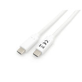 CABO USB-C MACHO USB-C MACHO USB 3.2 1M TRANSFERÊNCIA 5G 3A (60W) COR BRANCO