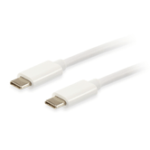 CABO USB PLATINUM USB-C MACHO A USB-C MACHO 1M EQUIP COLOR BLANCO