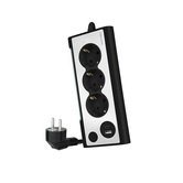 CABO NANO REGLETA 10.37.0013-BK 3TOMAS + 2USB 1.5M NEGRO