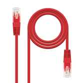 Patch Cord Categoria 6 UTP 0,5 Metros Vermelho