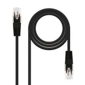 CABO RJ45 Categoria 6 UTP PRETO 0,5 Metros