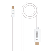 MINI DISPLAYPORT PARA ADAPTADOR CONVERSOR HDMI NANO CABO 2M BRANCO
