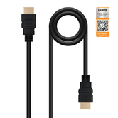 CABO HDMI V2.0 4K 60Hz 18Gbps A/MA/M NEGRO 0,5M