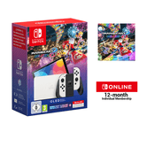 NIN OLED BRANCO SUPER MARIO CARD+12