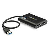 usb to dual displayport adapter - 4k 60hz - usb 3.0 (5gbp s)