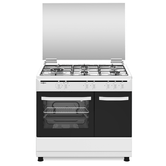 COCINA DE GAS VITROKITCHEN CB961PBB 5 ZONAS COCCION CON PORTABOMBONAS BLANCA