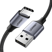 CABLE UGREEN USB-A A USB-C ALUMINIO 1M BLANCO