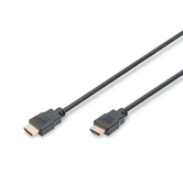 Cabo de conexão HDMI padrão tipo AM/M 2 m com Ethernet Full HD dourado preto