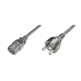 Cabo de alimentação CEE 7/7 (Tipo-F) - C13 M/F 1,2 m H05VVF3G 0,75 mm bl