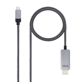 Cabo conversor Nanocable USB-C/M para HDMI/M 1,8 m