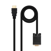 Nanocabo Conversor HDMI para VGA MM, 1,8 m Negro