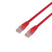 CABO DE REDE AISENS RJ45 CAT.5E UTP PATCH CORD AWG24 VERMELHO 0,5M