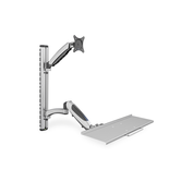 Suporte para teclado de monitor para LCD/LED de até 69 cm (27 ) montagem flexível com mola a gás altura ajustável carga máxima 8 kg VESA 100x100
