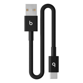 Beats USB-A to USB-C Woven Short Cable (20 cm) - Bolt Black