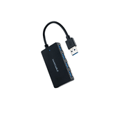 HUB NANO USB3.0 CABO 4PTS USB-A/M - USB3.0/H 15CM PRETO