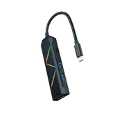 HUB NANO CABO USB-C/USB-C A 2XUSB-A/ USB-C PD/ HDMI 15CM PRETO