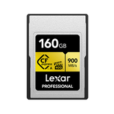 LEXAR 160GB PROFESSIONAL CFEXPRESS TYPE A CARD GOLD SERIE, UP TO 900MB/S READ 800MB/S WRITE. VPG 400