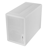 Estojo Mars Gaming MCXPS com malha de vidro temperado para GPU MicroATX 280-360 mm 1x3.5 2x2.5 branca