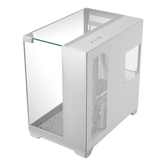 CAIXA ATX SEMITORRE GAMING MARS GAMING MCVISION TRIPLE CRISTAL TEMPLADO GPU 415mm 1x3.5 3x2.5 BLANCO