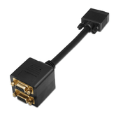 ADAPTADOR B15 PARA 2 VGA F AISENS 20CM PRETO A113-0080