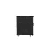 LANBERG ARMÁRIO DE RACK PRETO DE 19" 15U 600x800 COM PORTA DE TECIDO