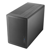 Estojo Mars Gaming MCXPS com malha de vidro temperado para MicroATX 280-360 mm 1x3.5 2x2.5 GPU preta