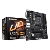 PLACA AMD RYZEN GIGABYTE A520M S2H AM4 DDR4 PCX MATX HDMI DVI