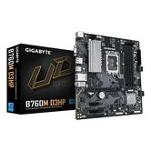 GIGABYTE Intel  B760M D3HP Placa Base - Procesadores Intel Core de 14ª Generación, VRM de 4+1+1 fases, hasta 5600 MHz DDR5, 2xPCIe 4.0 M.2, LAN GbE, U