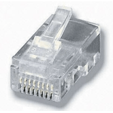 KIT 100 CONECTORES RJ45 EQUIPAMENTO DE TELEFONIA 121151