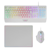 TECLADO MOUSE Y ALFOMBRILLA MARS GAMING MCP124WFR FRANCES RGB H-MECH, MOUSE HUANO RGB 3200dpi,