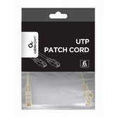 GEMBIRD UTP CAT6 0.25M CABO DE REDE DE COBRE CINZENTO
