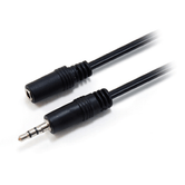 CABO DE ÁUDIO MINI JACK MACHO A FÊMEA DE 3,5 MM, EQUIPAMENTO DE 2,5 METROS