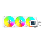 MARS GAMING MLVISION360W SISTEMA DE ARREFECIMENTO LÍQUIDO BRANCO 3x120mm ARGB TPD 500W ECRÃ LCD
