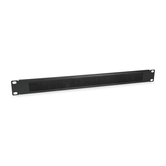 EQUIPAR PAINEL DE ARMAÇÃO DE CABO 1U COM BARRA DE SUPORTE DE RACK 19 "COR PRETO