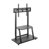 AISENS ECO Suporte de Chão com Rodas Tabuleiro DVD para Monitor de TV 150 kg de 37 100 Preto