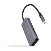 Nanocable HUB USB-C/M a 3xUSB-C/H ALUMÍNIO 10 cm